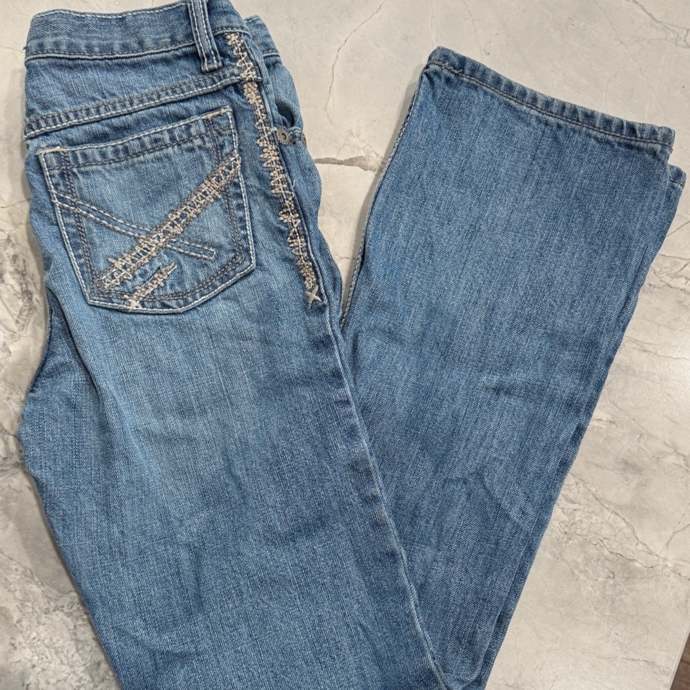 Boys size 14 Wrangler Classic Blue Straight Leg Jeans
